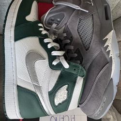 AJ1 Gorge Green , AJ5 Cool Grey
