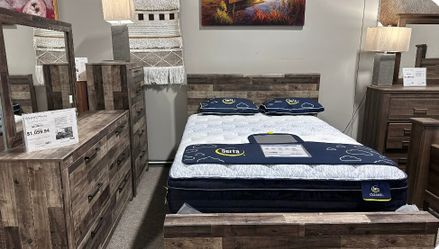 OM• $38 Initial • Brand New King/ Queen Bedroom Set, Bed Frame, Dresser, Nightstand, Chest 