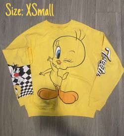 Looney Tunes Tweety & Sylvester Sweatshirt Yellow S