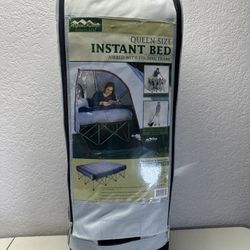 Alpine Ridge Queen Size Instant Bed Easy Set Up Bag W/ Wheels
