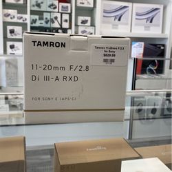 Tamron 11-28mm F2.8 Di III-A RXD