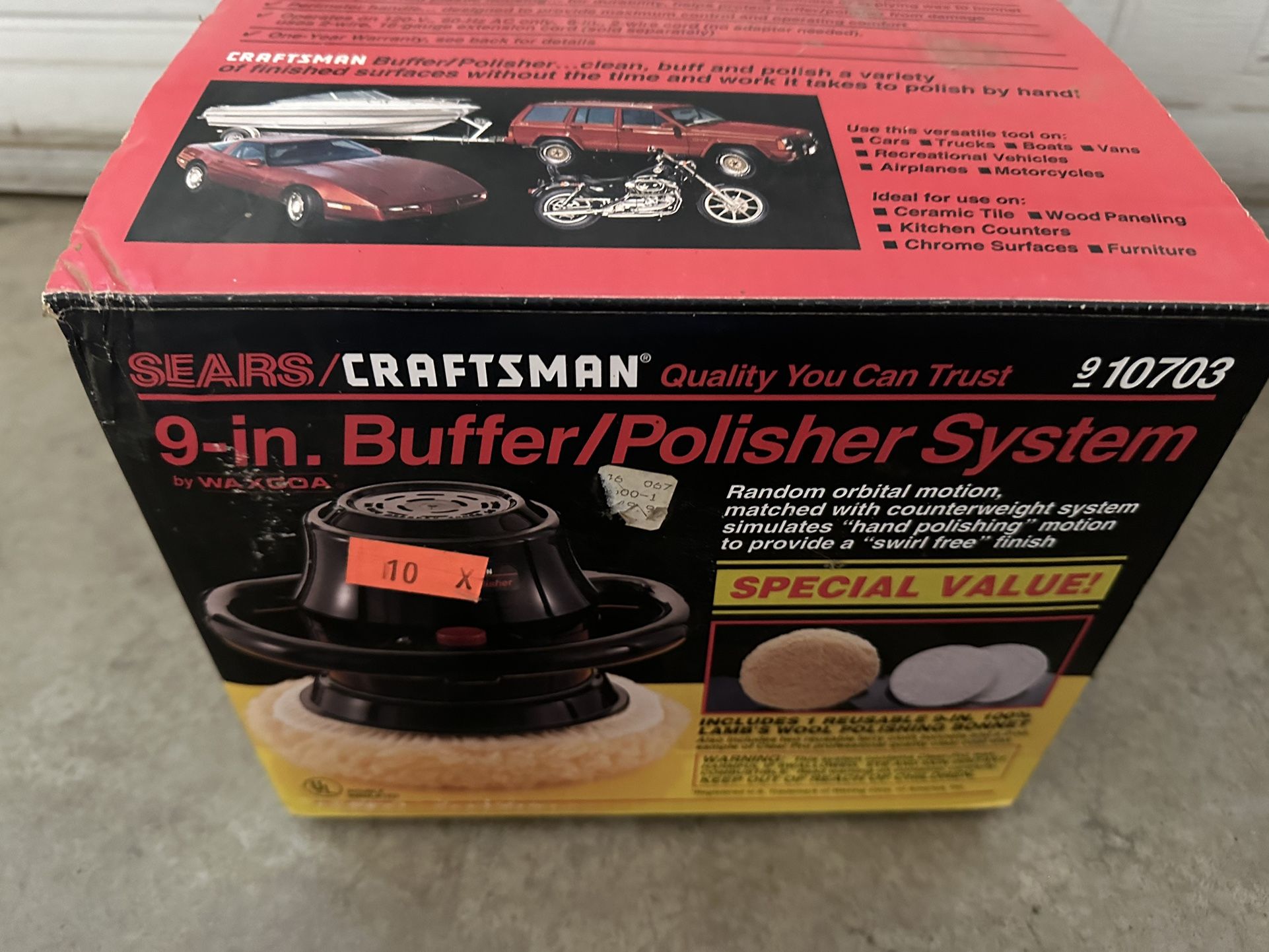 Sears Craftsman 9 Inch Buffer / Polisher System