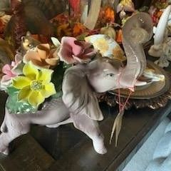 Capodimonte  Elephant  Statue