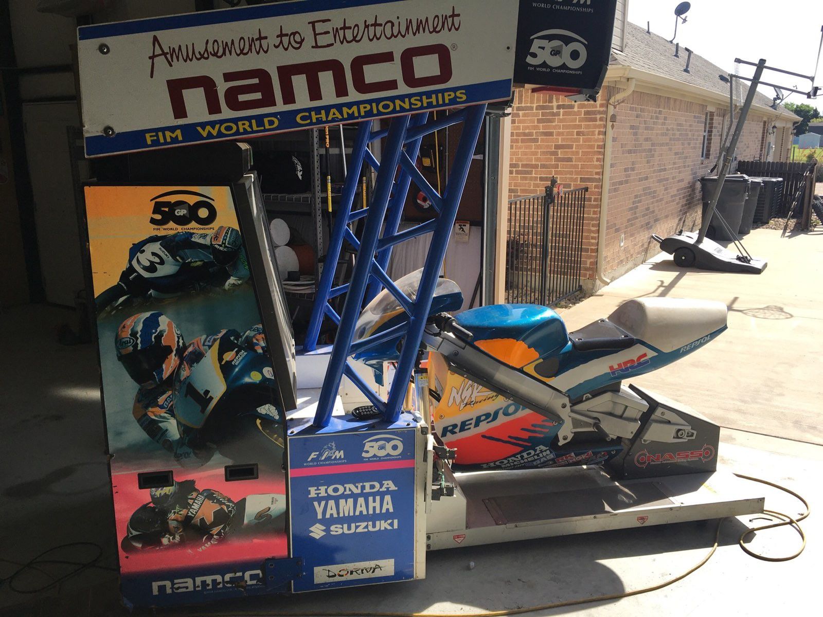Namco GP500 motorcycle racing arcade game