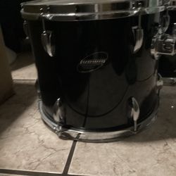 Ludwig Accent Combo 3-Piece Tom Set (12", 13", 16") - Black