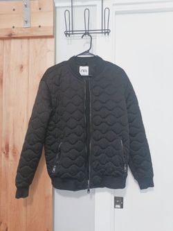 Zara Quilted Bomber Jacket