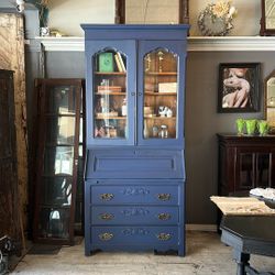 Antique Secretary Desk And Hutch