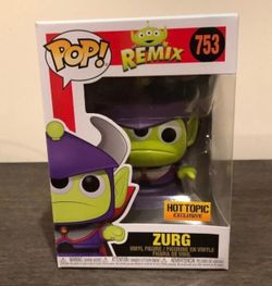 Funko Pop! Zurg #753 Disney Toy Story Alien Remix Metallic HOT TOPIC EXCLUSIVE.