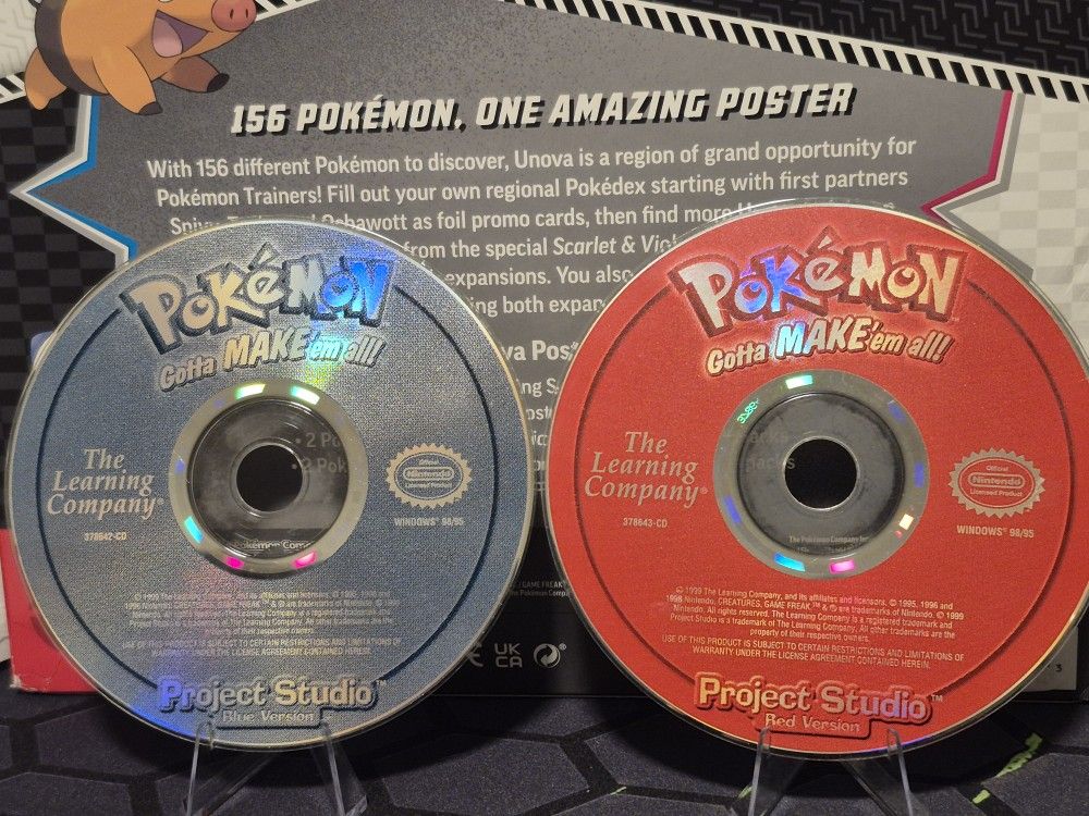 Pokemon Gotta Make 'Em All Blue And Red PC Set