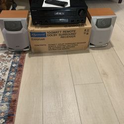 Garrard receiver and fisher speakers with remote control 