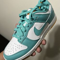 Nike Dunk Low White Teal Size 5 Mens/6.5 Wmns 