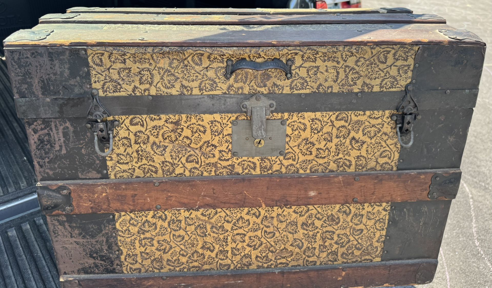 Antique Steamer Trunk from 1890