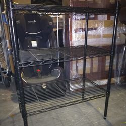 Metal 3-tier Shelf Black Iron 31.5Hx23.2Lx13.4"D Like New $15 u-pickup Poinciana Kissimmee 34758