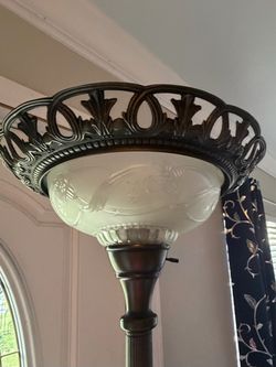 Vintage Torchiere Floor Lamp