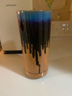 10 Inch Multi Color Ceramic Vase