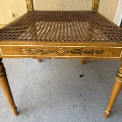 Vintage Antique 19th Century hand painted accent char i