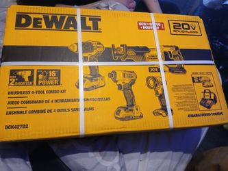 DEWALT BRUSHLESS 4- TOOL COMBO KIT