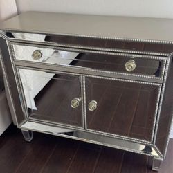 MIRRORED ACCENT CABINET PICK UP TODAY