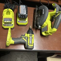Ryobi ONE+ Tool Bundle – Circular Saw, Impact Driver, Battery & Chargers