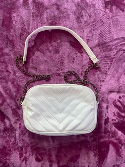 White Quilted Crossbody Bag