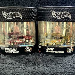 Hot Wheels 35th Snake & Mongoose anniversary Funny Cars Only 2000 Made 
