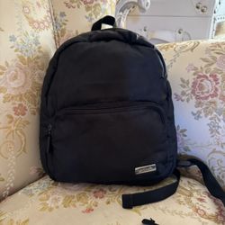 VICTORIA’S SECRET PINK BLACK CANVAS BACKPACK 