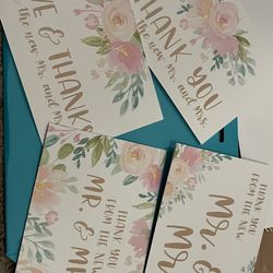 12ct wedding Thank You Cards