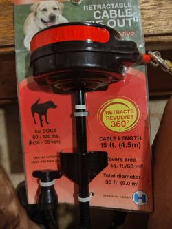 retractable cable tie out