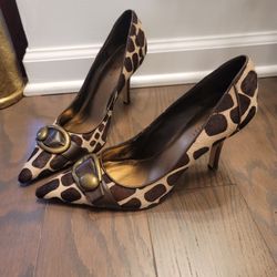 Nine West Faux Fur Women's Dress Shoe Heel