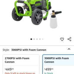 Greenworks Pro 3000 PSI Electric Pressure Washer