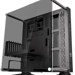 Thermaltake Core P3 ATX Tempered Glass Gaming Computer Case Chassis, Open Frame Panoramic Viewing, Glass Wall-Mount, Black Edition, CA-1G4-00M1WN-03