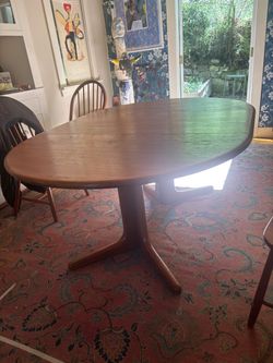 Art Deco Solid Wood Dining Table