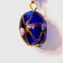 Murano Venetian glass bead earrings