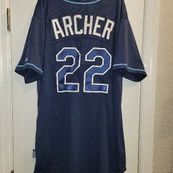 Authentic Majestic Tamps Bay Ray's Chris Archer Jersey