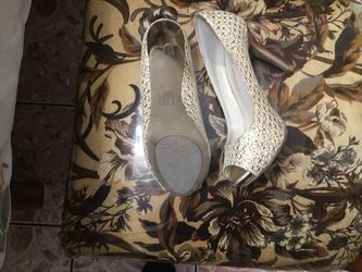 Audrey Brooke Gold high heels