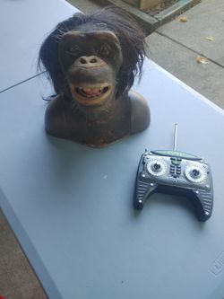 Alive! Remote Control Animatronic Chimp Head