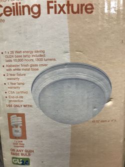 Ceiling fixture installation available