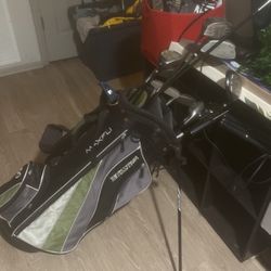Used Golf Set Bag And 11 Clubs