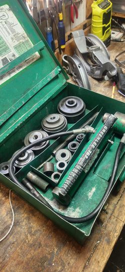 Greenlee slugbuster hydraulic electrical Knockout punch set