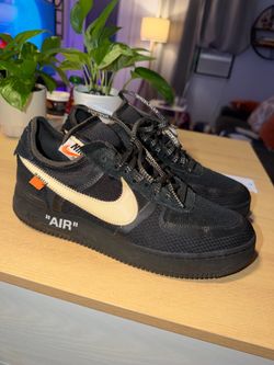Off white black Air Force’s 10 1/2