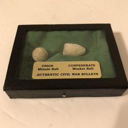 Vintage Authentic Civil War Bullets from both Union & Confederate Armies