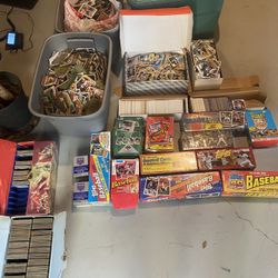 🔥 Huge 1970s–1990s 120LB Sports Card Lot + 70s Topps Team Sets Boxes & Complete Sets 🏈⚾🏀✨