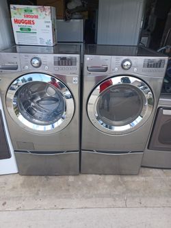 Lg Steam Washer And Steam Gas Dryer