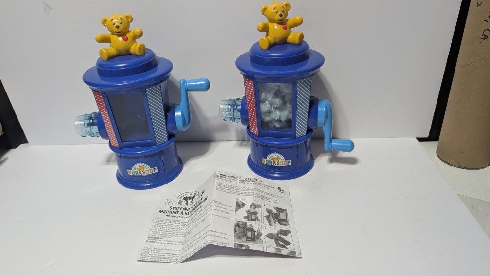 Build-A-Bear Workshop Stuffing Station Machine Kit with 2 Stuffers & Instructions