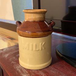 Antique Stoneware Milk Crock.      ON SALE NOW 