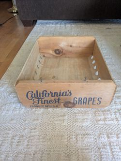 Vintage grape crate