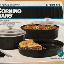 Vintage Corning Ware 5 Piece Set