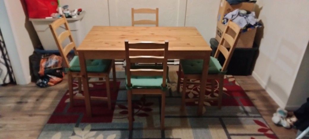 Kitchen Table Set 4 Chairs