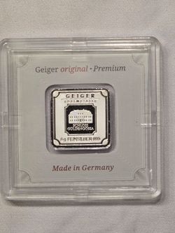 5 Gram Geiger Edelmetalle "Original" Series Silver Square Bar