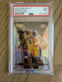 2015 PANINI SELECT KOBE BRYANT SILVER PRIZM PSA 9